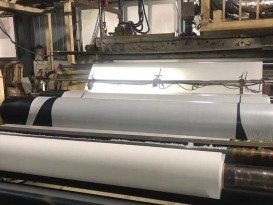 乳白色復(fù)合棉料膜 羽絨服內(nèi)膽復(fù)膜乳白色TPU防水透氣膜